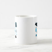 ハイキング グラフィックデザイン コーヒーマグカップ (中央)