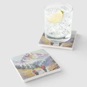 ハイキング – コロラド絵画山脈 –  ストーンコースター (横)