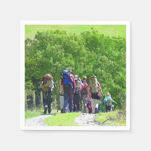 ハイキング スタンダードカクテルナプキン (正面)