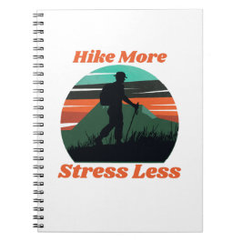 ハイキング、ストレスレススパイラルノートブック ノートブック