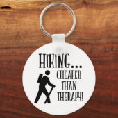 ハイキング、セラピーより安い キーホルダー (正面)