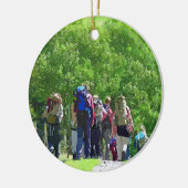 ハイキング セラミックオーナメント (左)