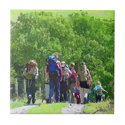 ハイキング タイル (正面)