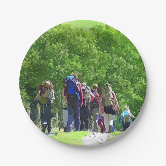 ハイキング ペーパープレート (正面)