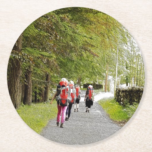ハイキング ラウンドペーパーコースター (正面)