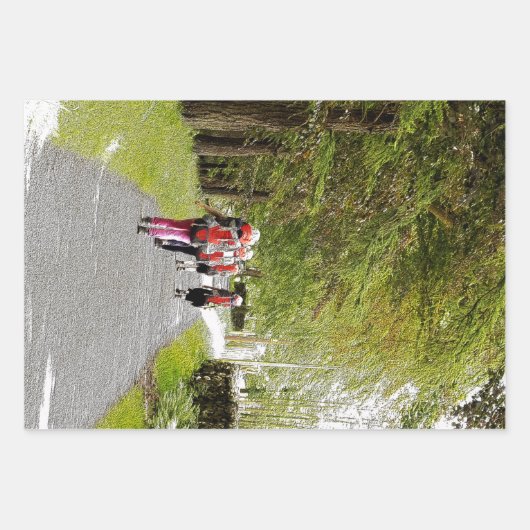 ハイキング ラッピングペーパーシート (正面)