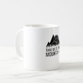 ハイキング – 山に連れて行く コーヒーマグカップ (正面左)