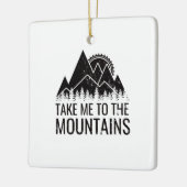 ハイキング – 山に連れて行く セラミックオーナメント (左)
