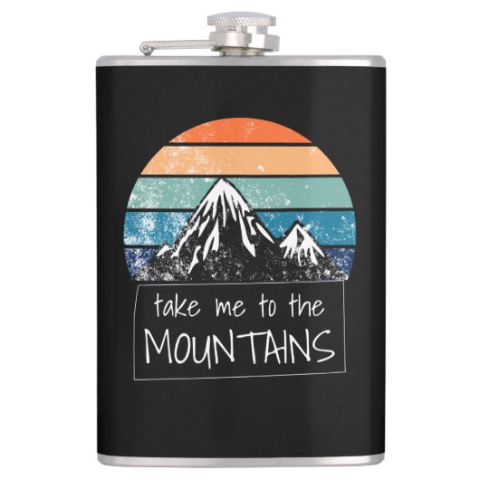ハイキング – 山に連れて行く フラスク (正面)