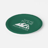 ハイキング – 山に連れて行って ペーパープレート (アングル)