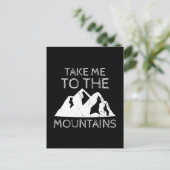ハイキング – 山ハイキングに連れておもしろい行く ポストカード (スタンド正面)