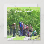 ハイキング 招待状 (正面)
