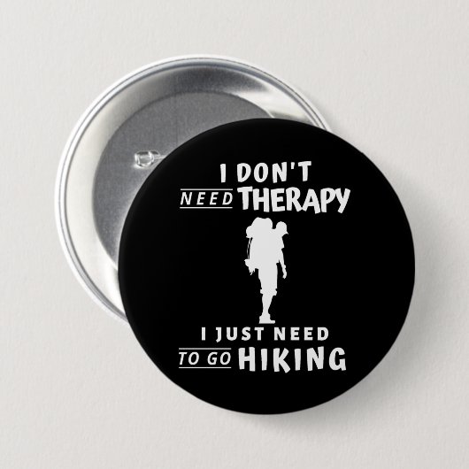 ハイキング 缶バッジ (正面&裏面)