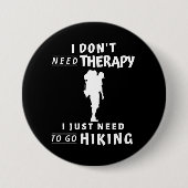 ハイキング 缶バッジ (正面)