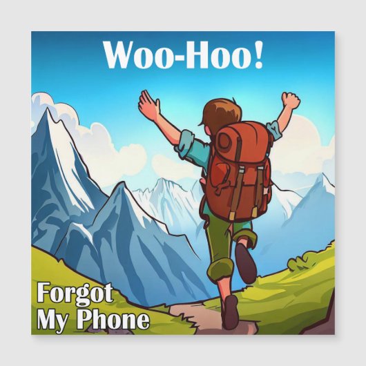 ハイキング Woo-Hoo 携帯忘れた (正面)