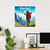 ハイキング Woo-Hoo 携帯忘れた ポスター (ホームオフィス)