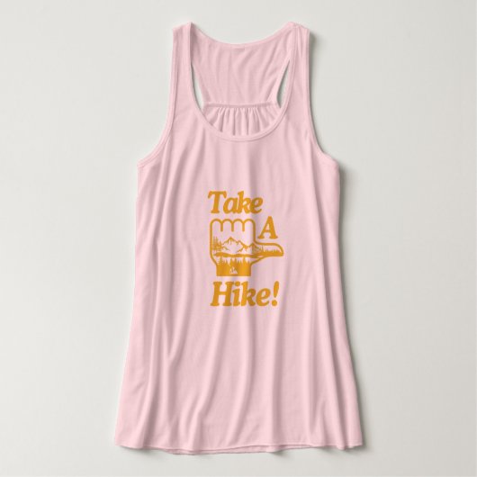 ハイキングTシャツを着る タンクトップ (デザイン正面)