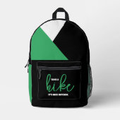 ハイクおもしろいグを外で楽しめる プリントバックパック (正面)