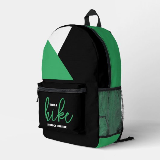 ハイクおもしろいグを外で楽しめる プリントバックパック (裏面右端)