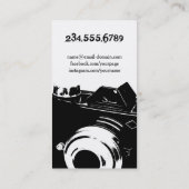 ハイクオリティなモノクロ カメラ 写真 名刺 (裏面)