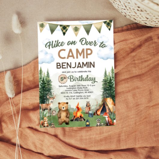 ハイクオンオーバーキャンプ誕生日 招待状