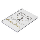 ハイクカッコいいキングはハイカーと決して混乱しない ノートブック (左側)