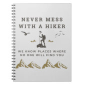 ハイクカッコいいキングはハイカーと決して混乱しない ノートブック (正面)