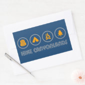 ハイクカニヨンランズ国立公園 長方形シール (封筒)