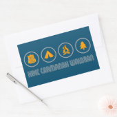 ハイクカルマナワルブラン州公園 長方形シール (封筒)