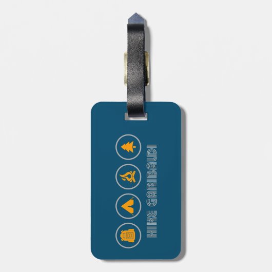 ハイクガリバルディ州立公園 ラゲッジタグ (裏面縦)