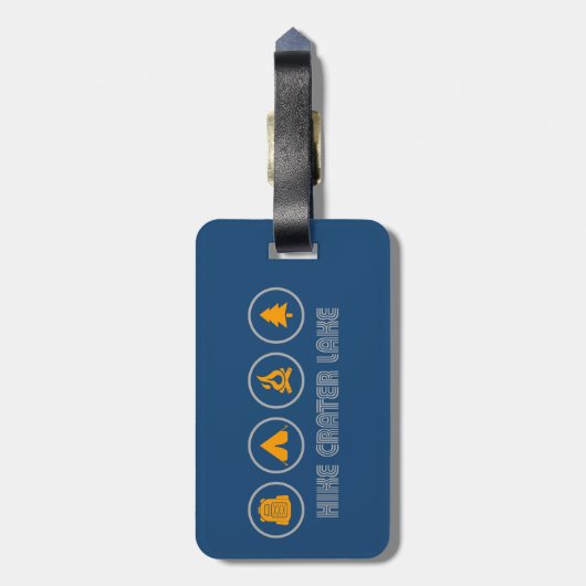 ハイククレーターレイク国立公園 ラゲッジタグ (裏面縦)