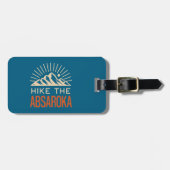 ハイクザアブサロカマウンテンズ日が差すこと ラゲッジタグ (正面横)