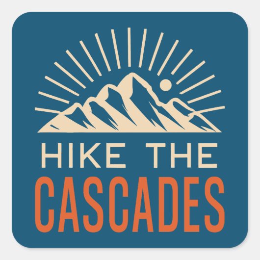 ハイクザカスカデス日が差すこと スクエアシール (正面)