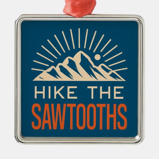 ハイクザソートースアイダホ日が差すこと メタルオーナメント (正面)