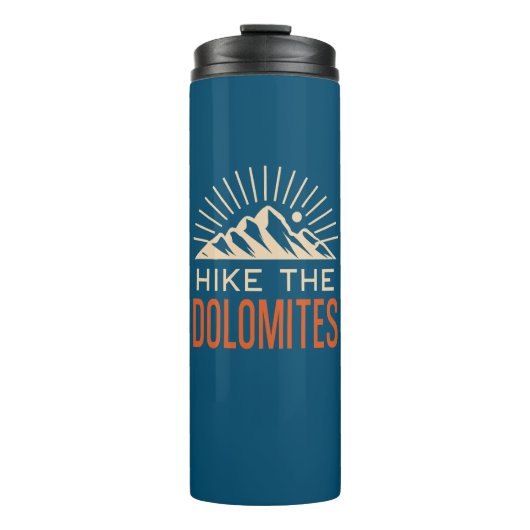 ハイクザドロミテスイタリア日が差すこと タンブラー (正面)