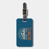 ハイクザドロミテスイタリア日が差すこと ラゲッジタグ (正面縦)