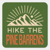 ハイクザパインバレンスニュージャージー日が差すこと スクエアシール (正面)