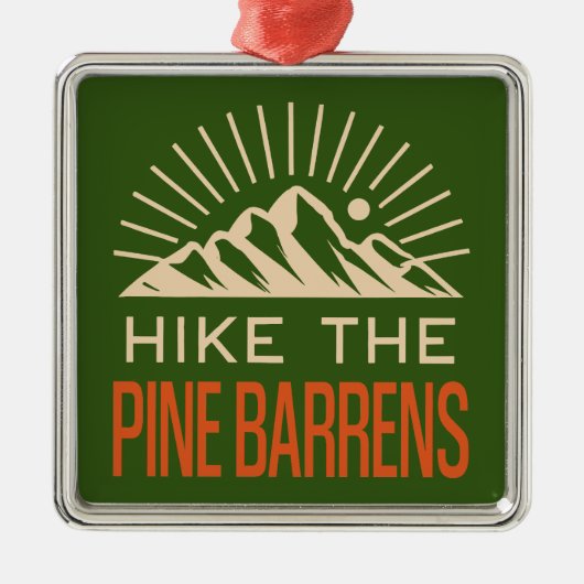ハイクザパインバレンスニュージャージー日が差すこと メタルオーナメント (正面)