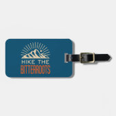 ハイクザビタールーツアイダホモンタナ日が差すこと ラゲッジタグ (正面横)