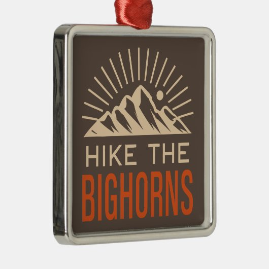 ハイクザビッグズワイオミング日が差すこと メタルオーナメント (右)