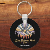 ハイクジオン国立公園ユタ風光明媚なトレイルを探索 キーホルダー (正面)