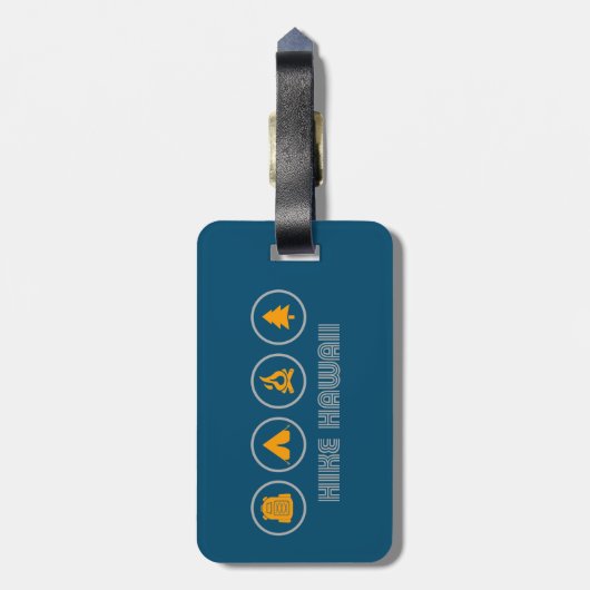 ハイクハワイ ラゲッジタグ (裏面縦)