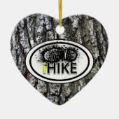 ハイクパーソナライズされたキング「iHIKE」ハートオーナメント セラミックオーナメント (正面)