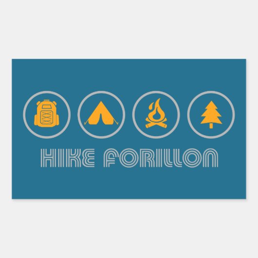 ハイクフォリヨン国立公園 長方形シール (正面)