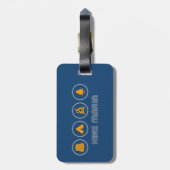 ハイクマリン・カリフォルニア ラゲッジタグ (裏面縦)