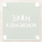 ハイクモノンガヘラウェストバージニアツリー ガラスコースター (裏面)