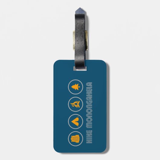 ハイクモノンガヘラウェストバージニア ラゲッジタグ (裏面縦)