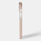 ハイクラス ベージュ ローズゴールド ギラギラ ドリップ Case-Mate iPhoneケース (裏面 / 左)