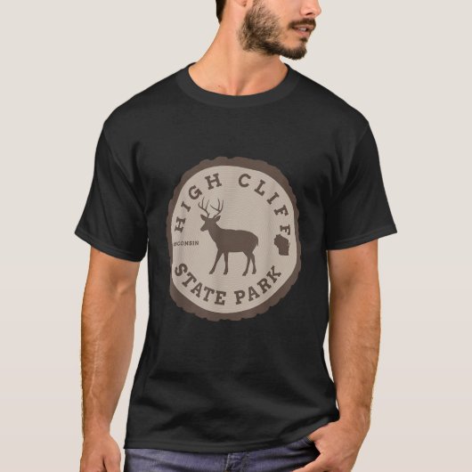 ハイクリフ州パークウィスコンシンWIアウトドアシカ Tシャツ (正面)