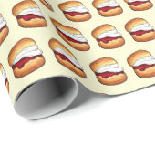 ハイクリームティースコーンジャムUKイギリスベーカリー食品 ラッピングペーパー (ロールコーナー)